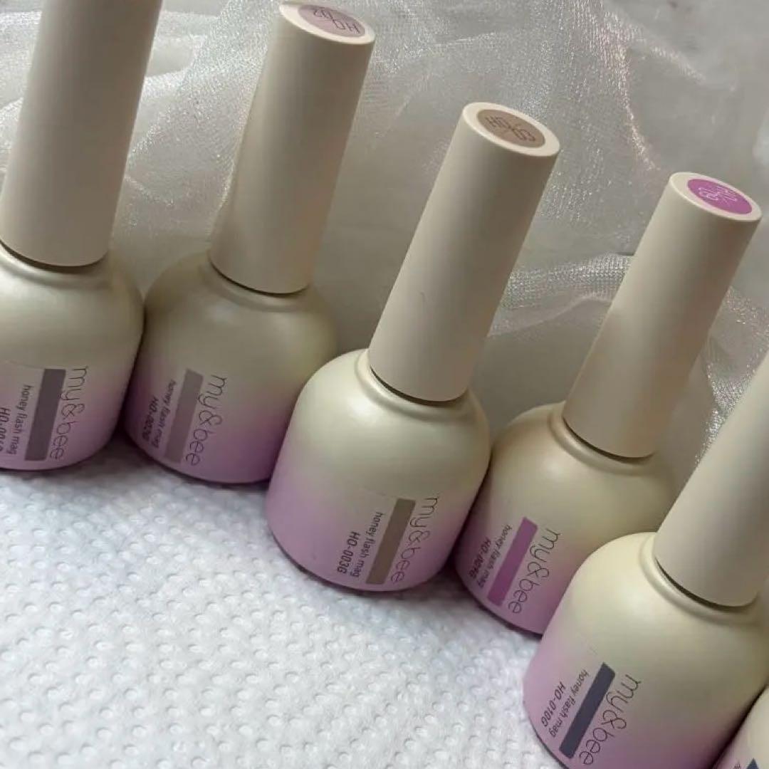 NAILEXPO先行　マイビー my&bee ハニーフラッシュマグ5色セット