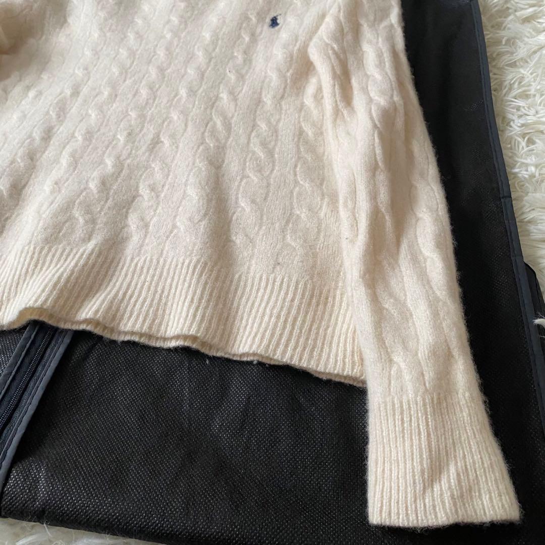 美品◦QRタグ✨】ポロラルフローレン 現行 ケーブルニット ポニー刺繍