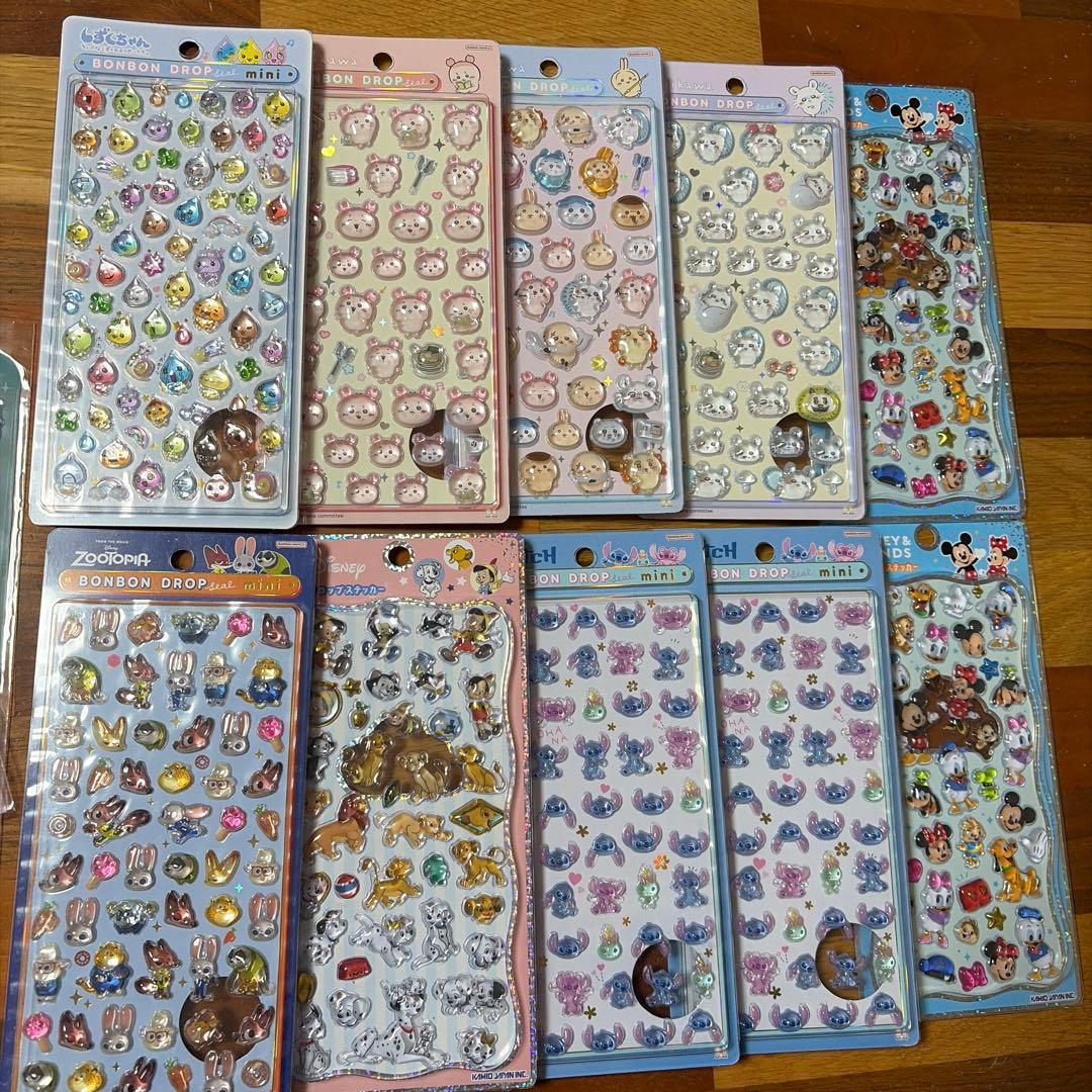 ボンボンドロップシール１０個セットドロップジェリーシール３個セット