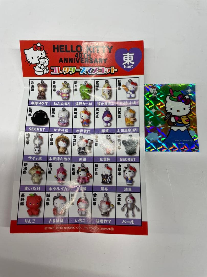 d*2様 ハローキティ 40周年記念ファスナーマスコット、シークレット