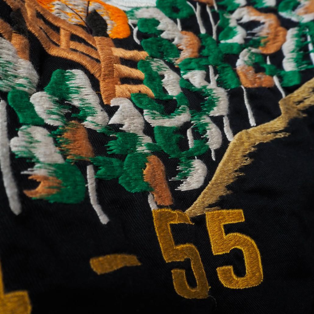 WAREHOUSE 硫黄島スカジャン 別珍 リバーシブル フルデコ 刺繍 龍