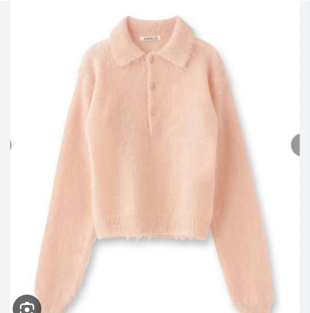 【新品】AURALEE モヘアポロニット　ピンク　オーラリー