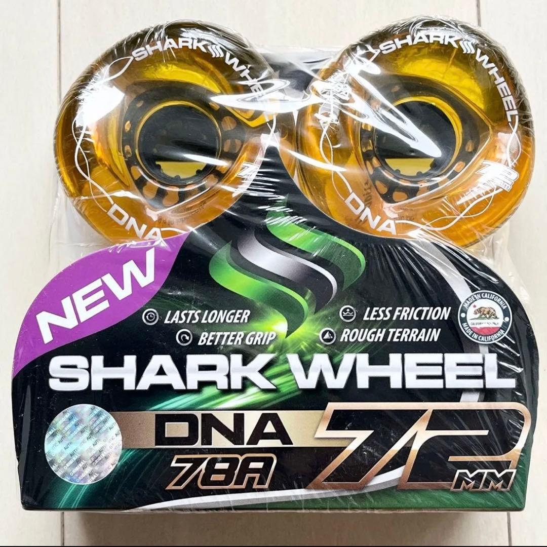 c6☆新品 未開封☆ シャークウィール 72mm 78a クリアアンバー