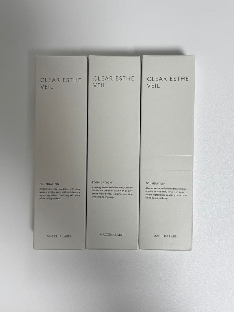 マキアレイベル 薬用クリアエステヴェール美容液ファンデーション　3セット