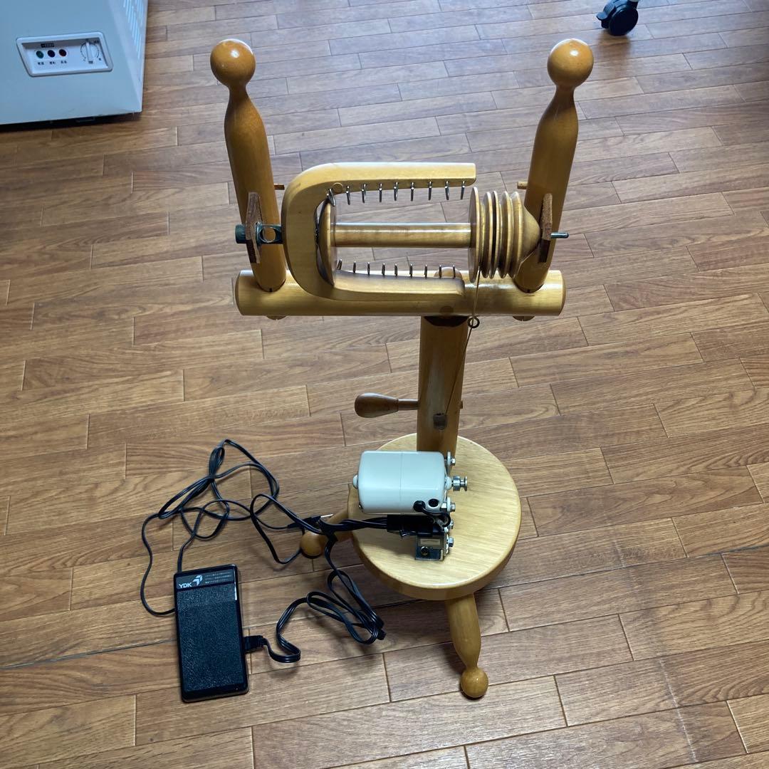 電動紡ぎ車　東京手織機　紡毛機