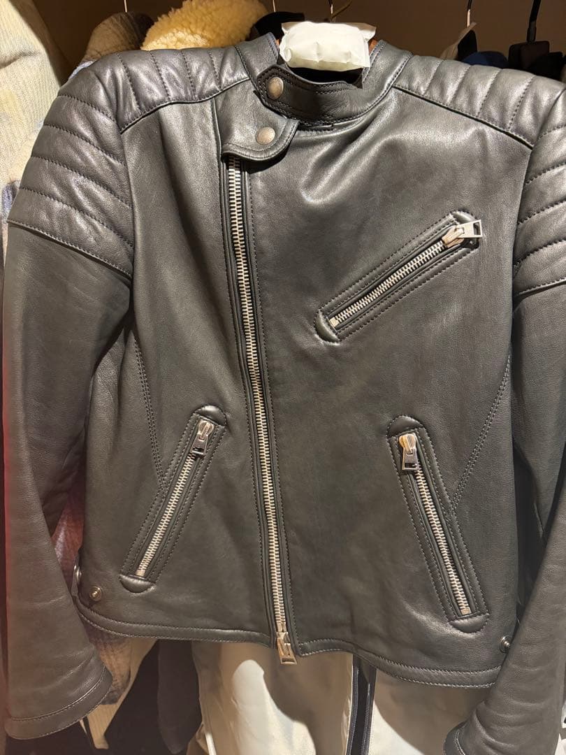 TOMFORDアイコンバイカー　セミダブルライダースジャケット