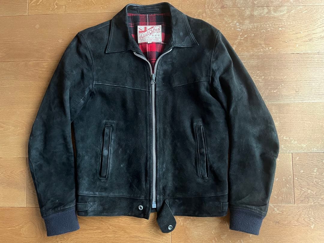 アディクトクローズ★最初期スエードレザーリブジャケット★ルイスレザー