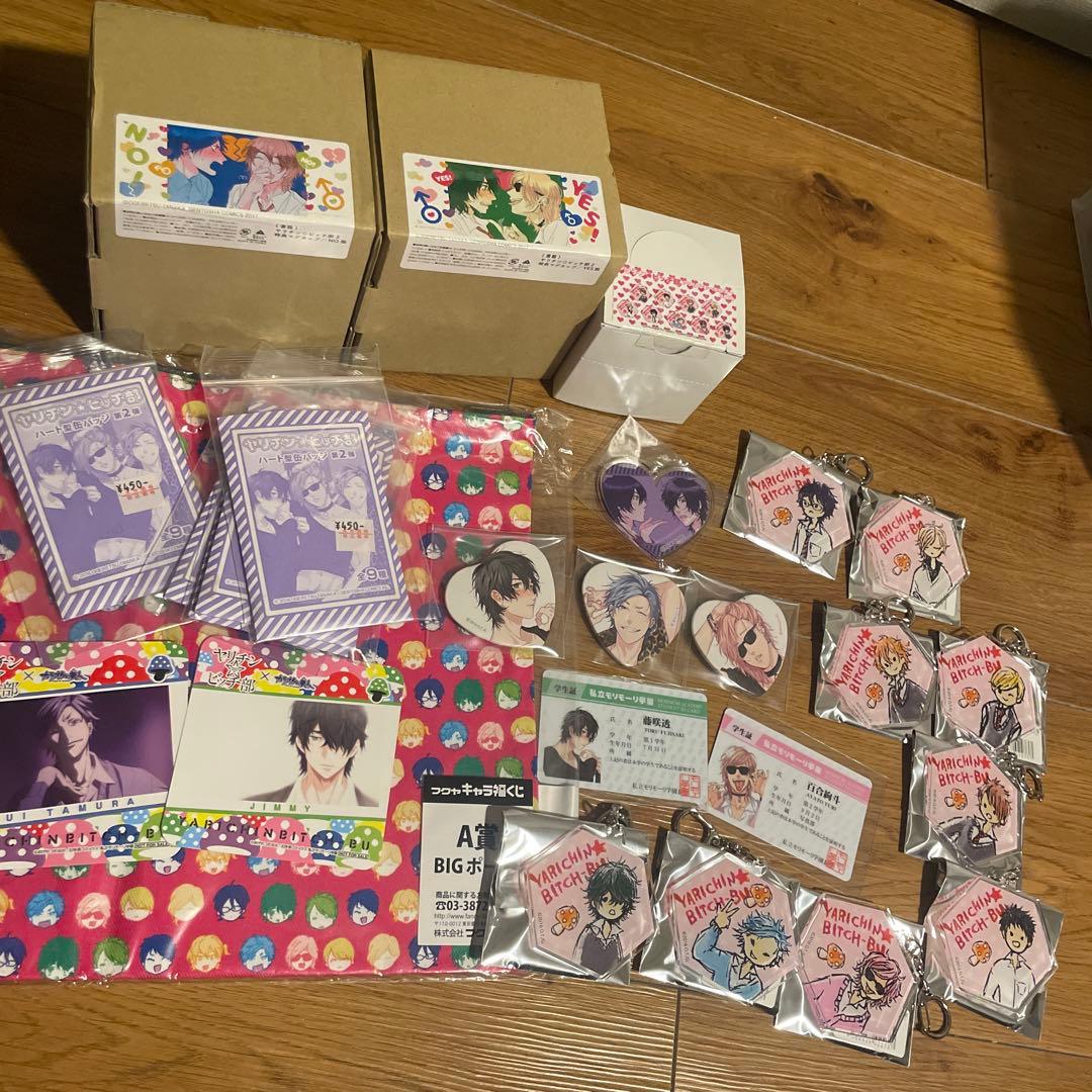 ヤリチン☆ビッチ部 おげれつたなか　まとめ売り　百合　缶バッジ　学生証　くじ