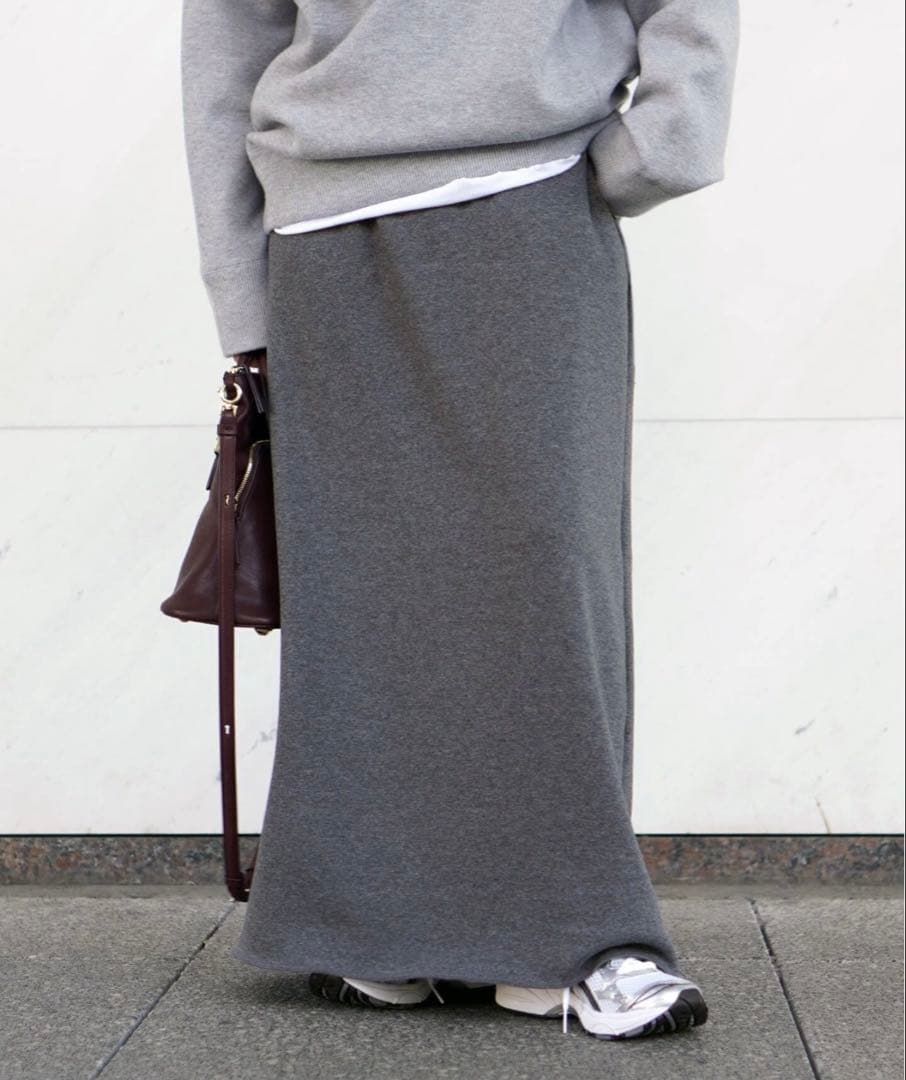 ウォーム スウェットスカート 38 グレー AP STUDIO
