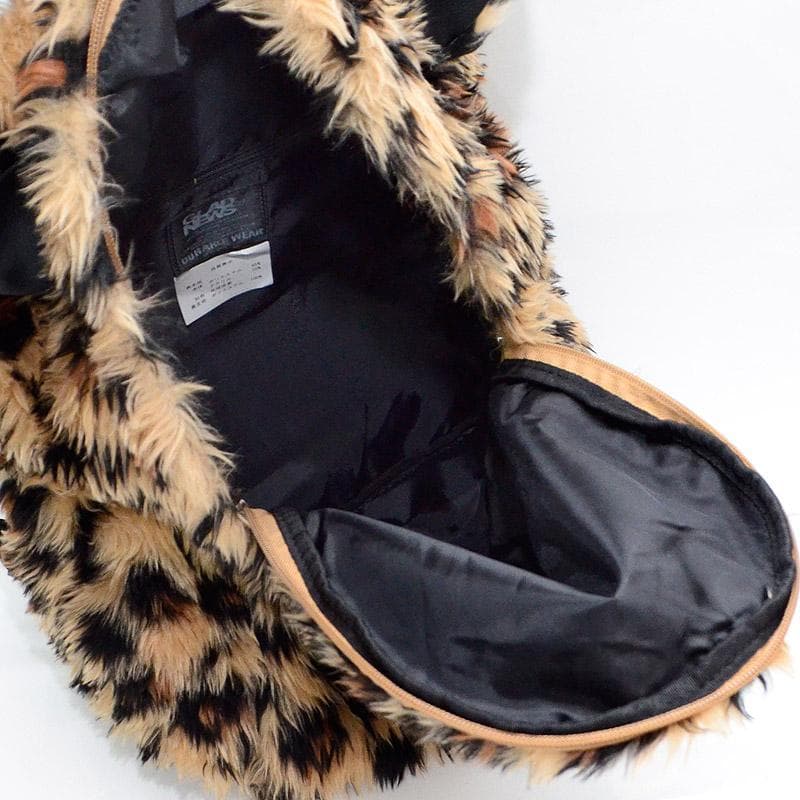 Y2K】未使用☆GLAD NEWS ネコ耳付 リュック ヒョウ柄 アニマル柄