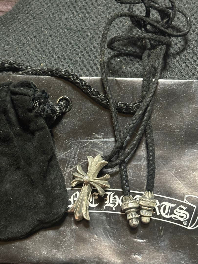Chrome Hearts クロスペンダントスモール&レザーブレイド