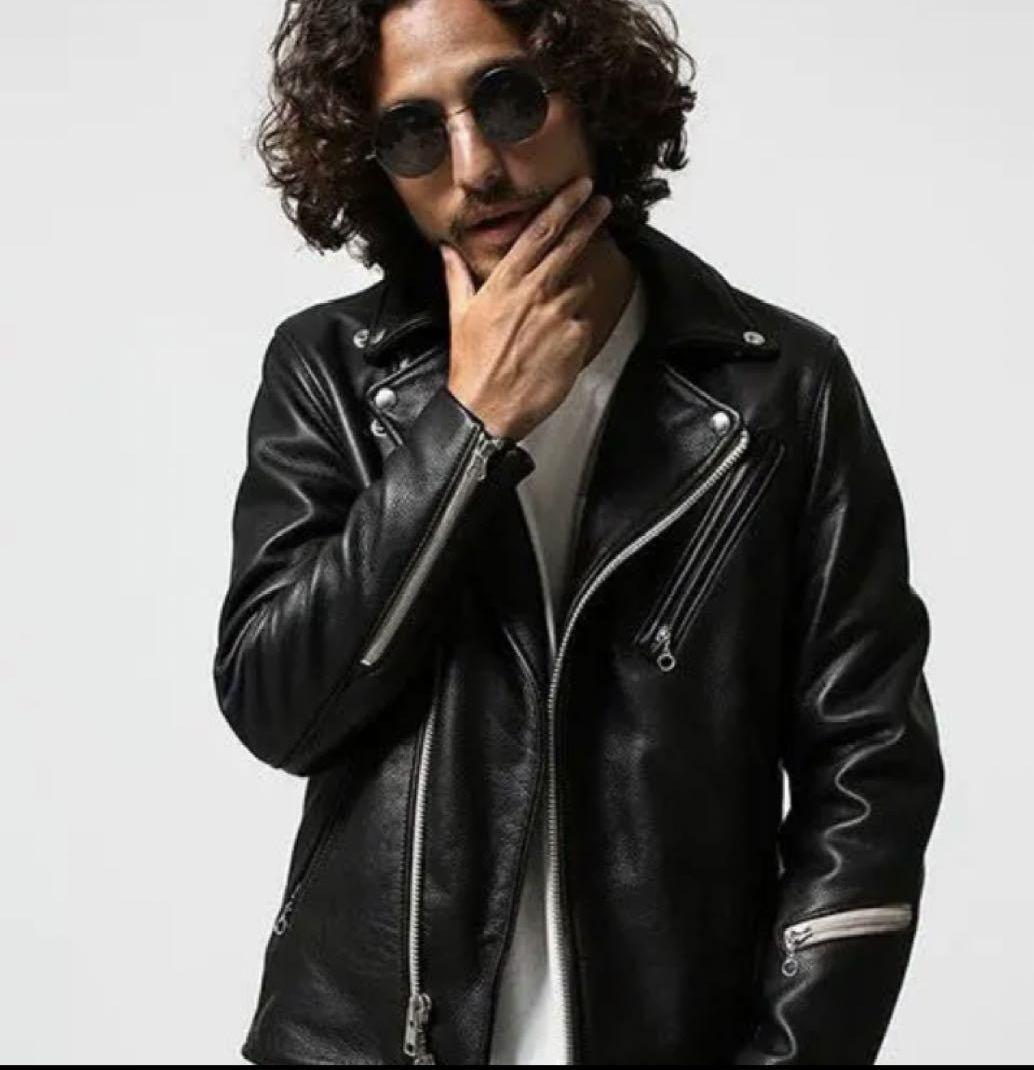 VANSON 別注 36 nano・universe ダブルライダースジャケット - メルカリ