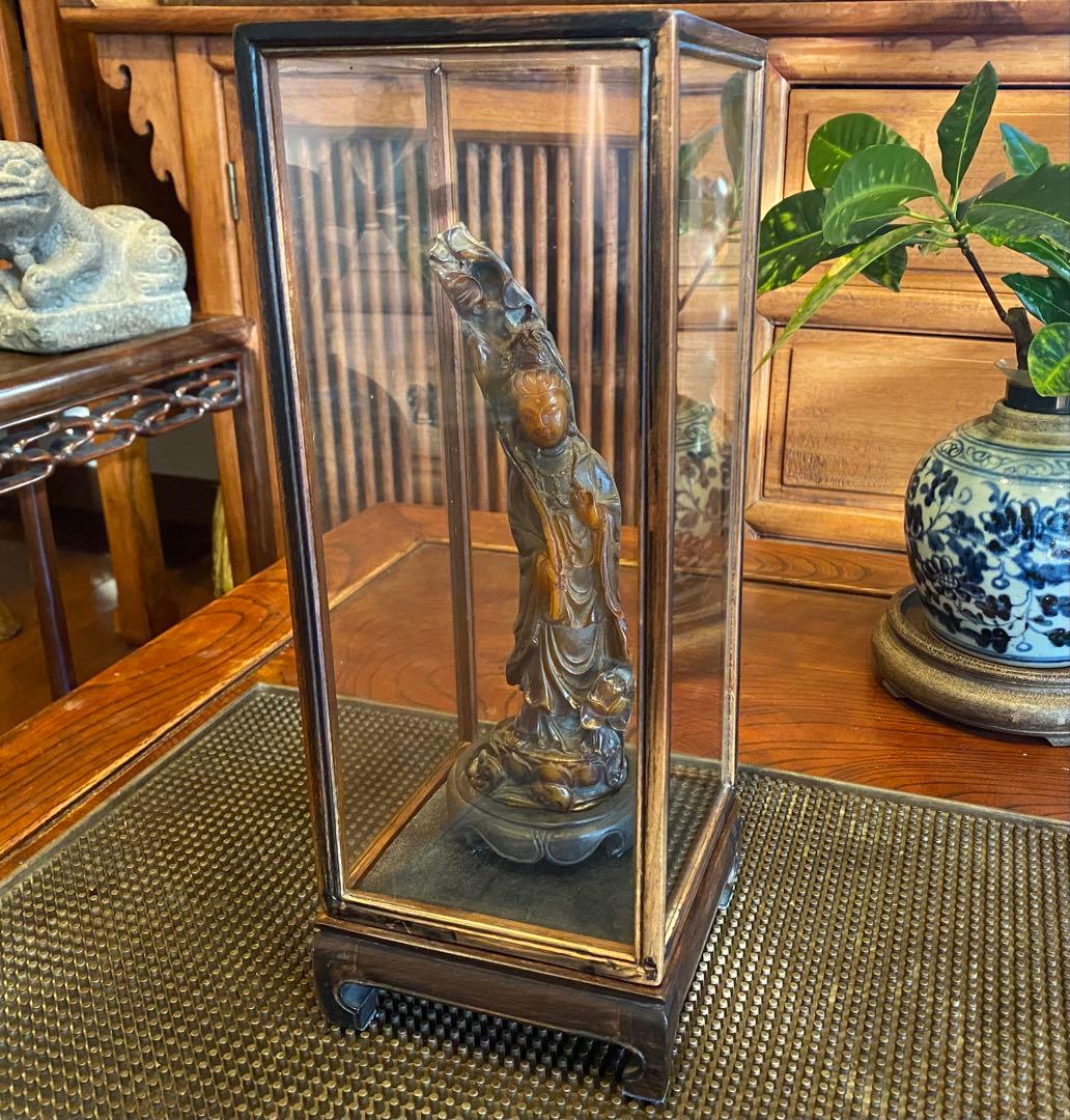 彫刻　弥勒菩薩　バッファロー角 鑑賞台座ケース付　３点セット ヴィンテージ　レア 楽天市場】【安心のメーカー直営、直送】 極小仏『弥勒菩薩』現存彩色