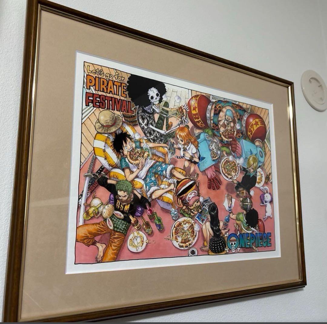 ONE PIECE ワンピース複製原画　 麦わらストア1周年記念 ONE PIECE』額装高精細複製原画 （週刊少年ジャンプ2021年