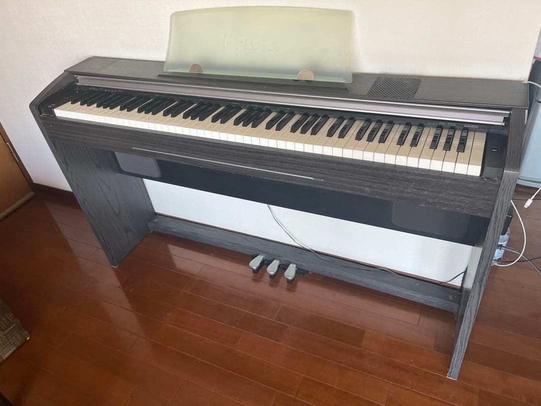 引き取り限定〕カシオ Privia-PX720電子ピアノ&イスセット 取説付き