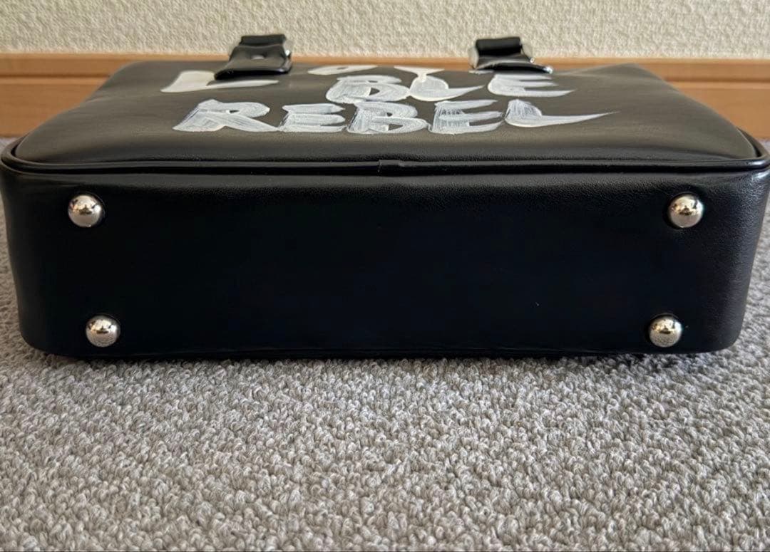 コムデギャルソン ガール メッセージペイントバッグ 美品 タグ