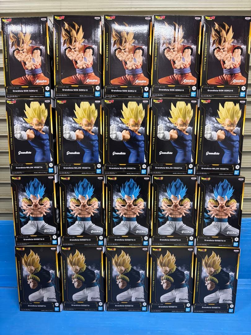 ②ドラゴンボール grandista 悟空　べジータ　ゴジータ20体セット