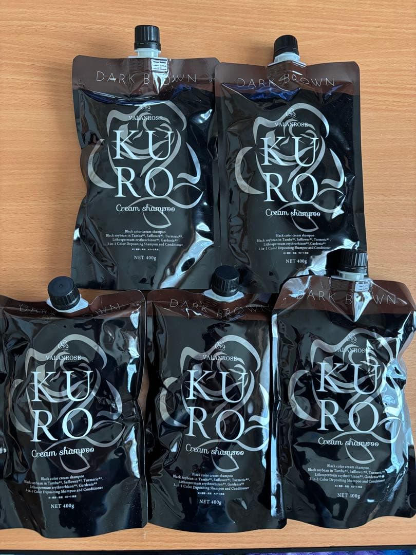 KURO クリームシャンプー ダークブラウン 5個セット