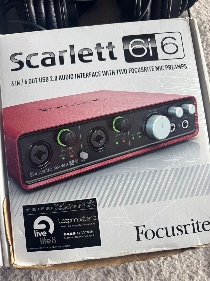 Focusrite Scarlett 6i6 オーディオインターフェイス Focusriteのオーディオ・インターフェイス【Scarlett 6i6】【Scarlett