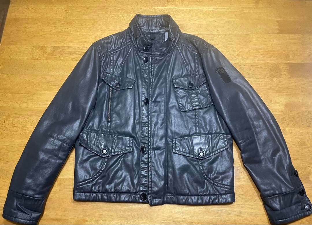 【再お値下げしました】革ジャン トラサルディ 本革 黒 サイズ50