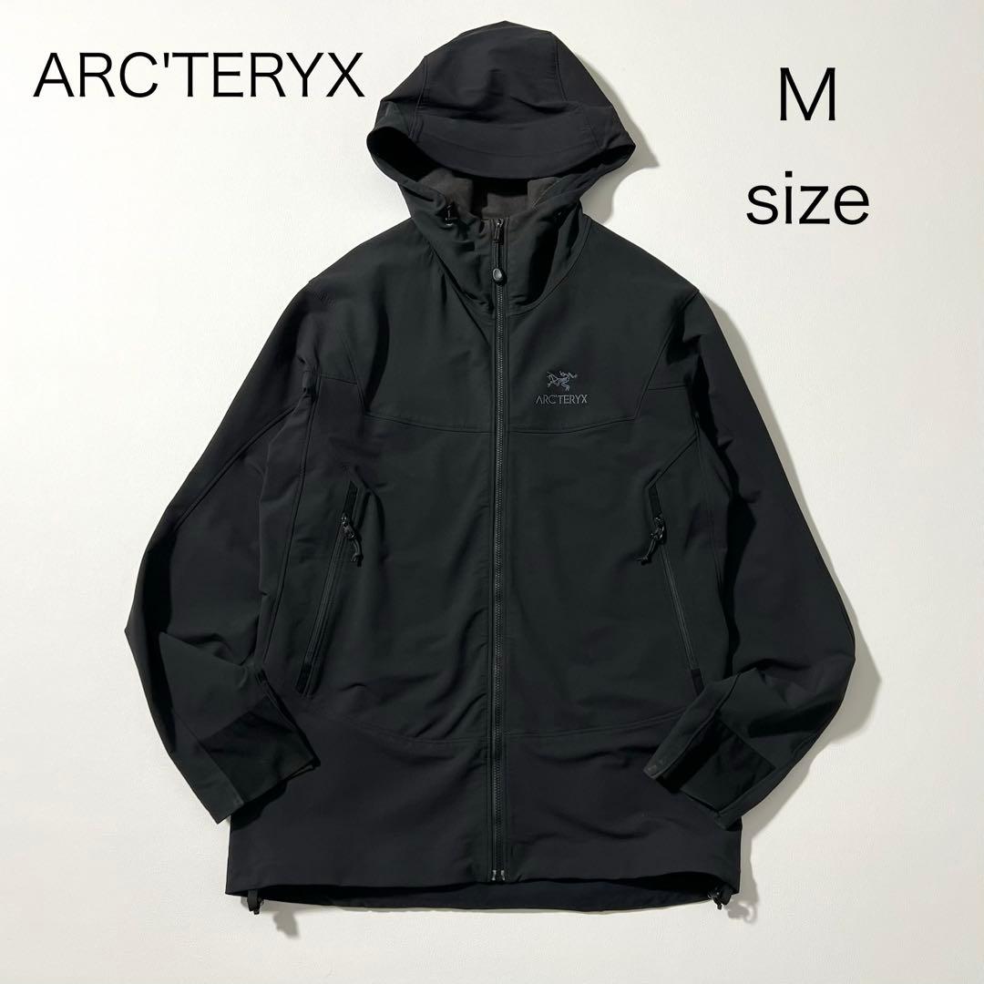 3339　アークテリクス　ガンマLTフーディ　ジップアップパーカー　黒　M