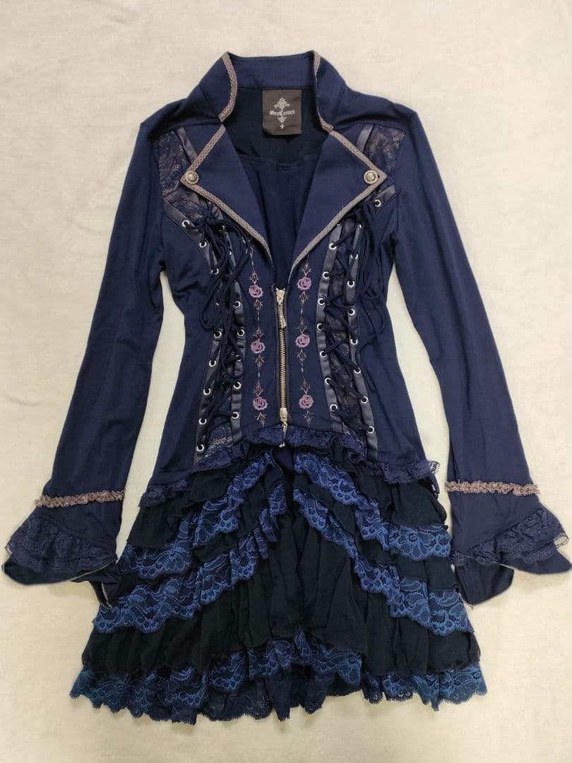 Ozz Croce ワンピース　ネイビージャケットドレス