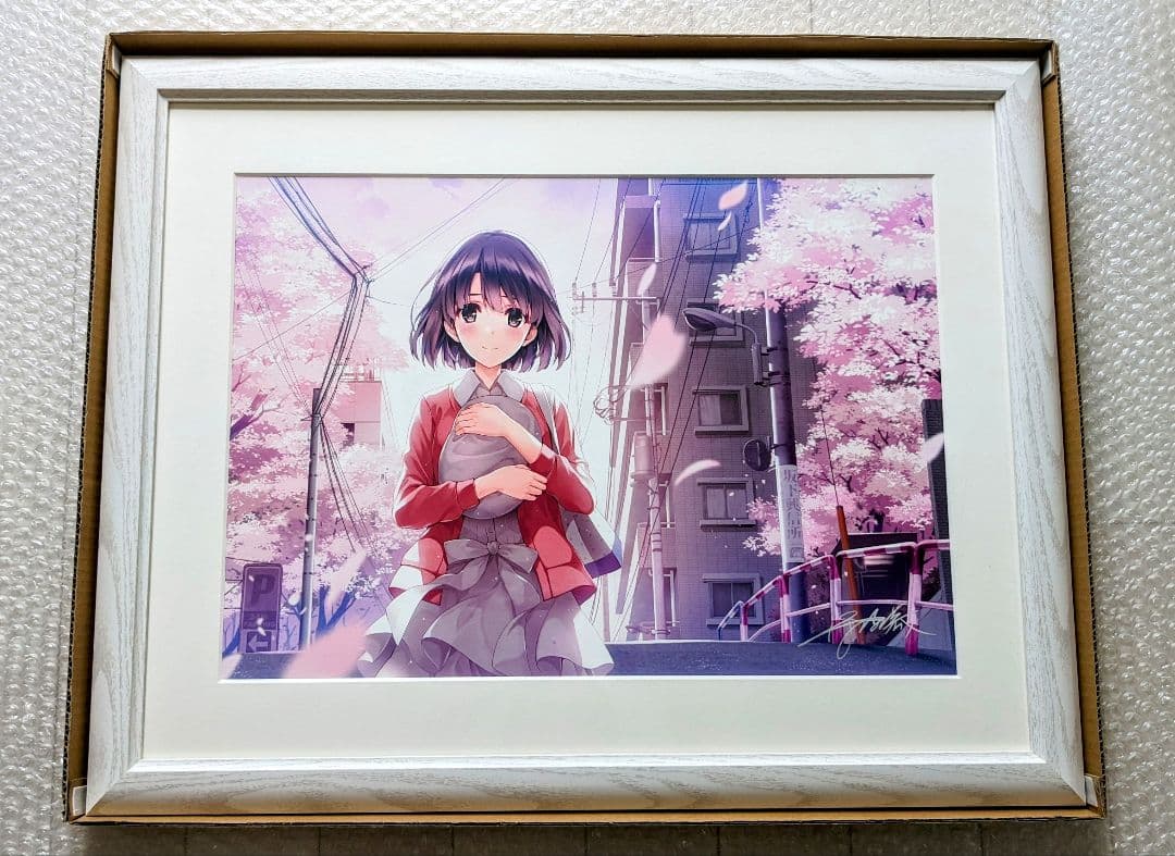 冴えない彼女の育てかた♭ 深崎暮人イラスト使用A3プリモアートプリントサインあり