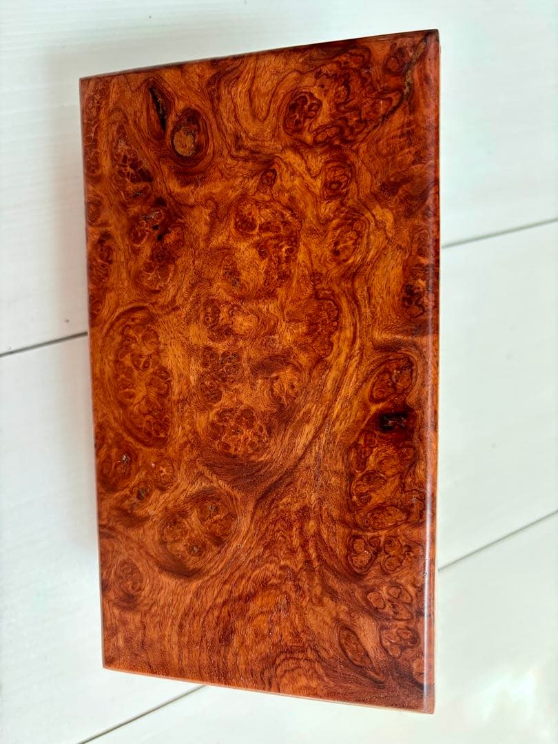 【新品】花梨赤白瘤杢 無垢材 ジュエリーボックス⭐️小物入れ⭐️宝石箱