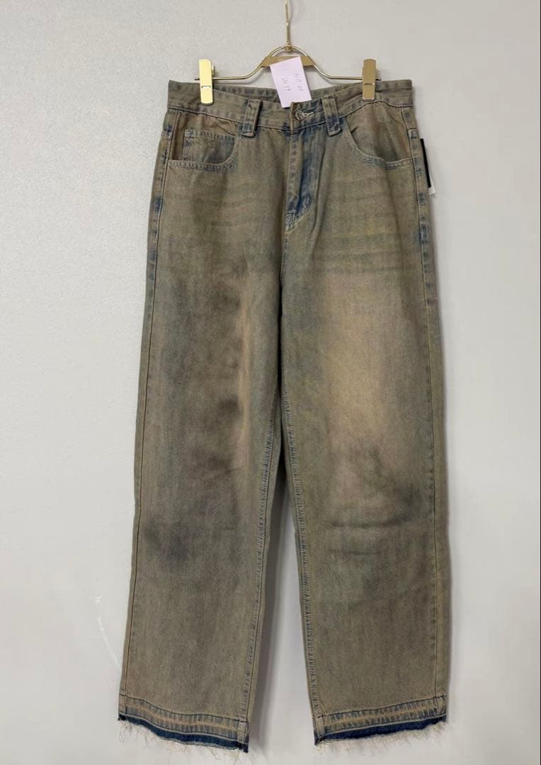 【セール】M.U.L ダメージ汚し加工デニム《2回のみ着用》