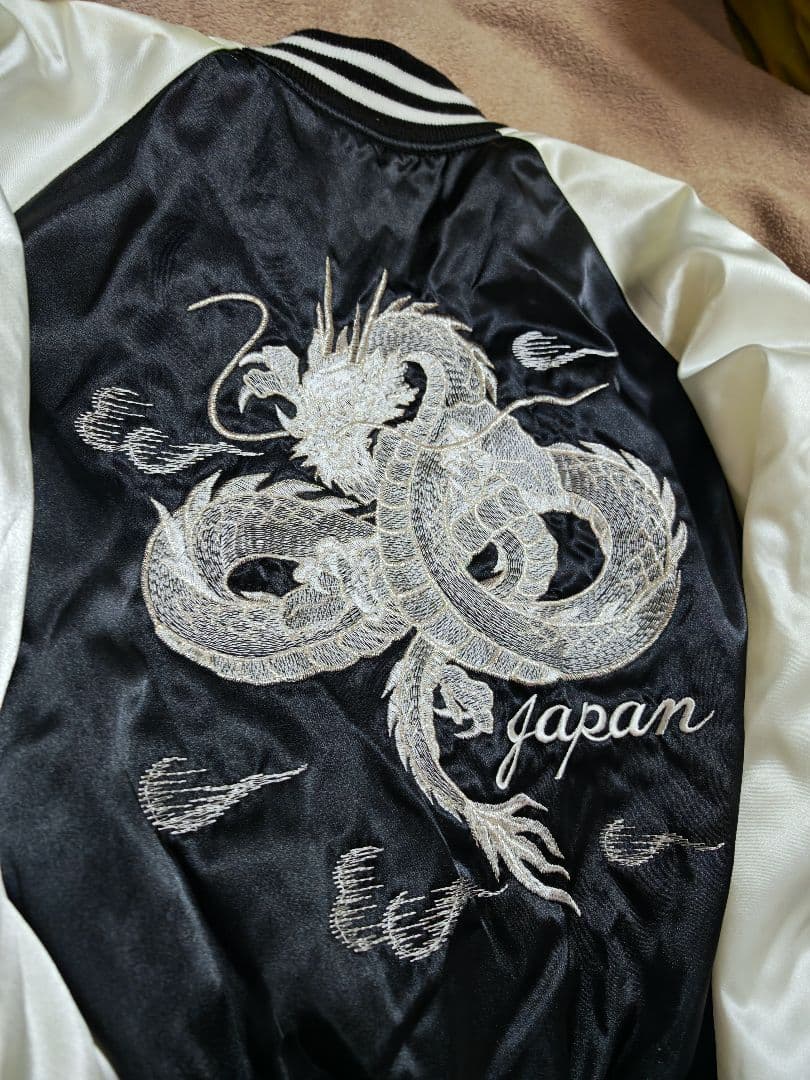 HOSHIHIME 日本限定龍 スカジャン サテン unisex vintage - メルカリ