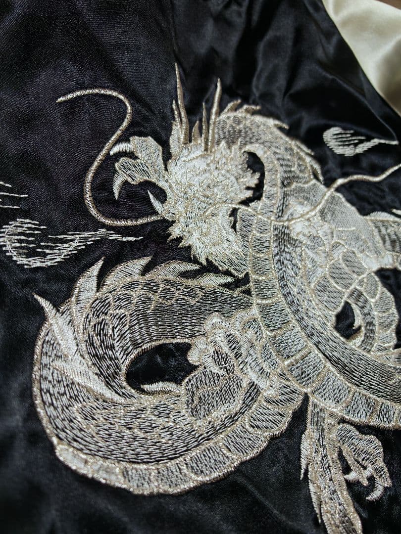 HOSHIHIME 日本限定龍 スカジャン サテン unisex vintage - メルカリ