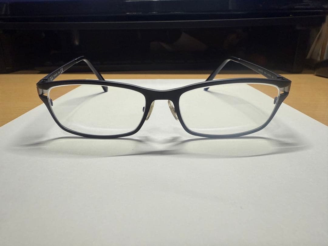 Ray Ban ブラックフレーム度ありメガネ 54-16