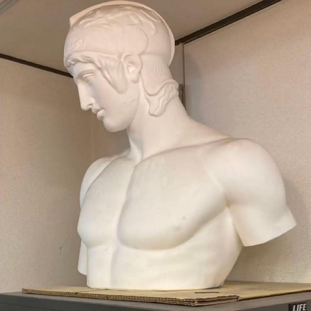 マルス　石膏像　胸像 デッサン 美大受験 投稿399:石膏像「マルス胸像」のデッサン 「熱血！デッサン塾