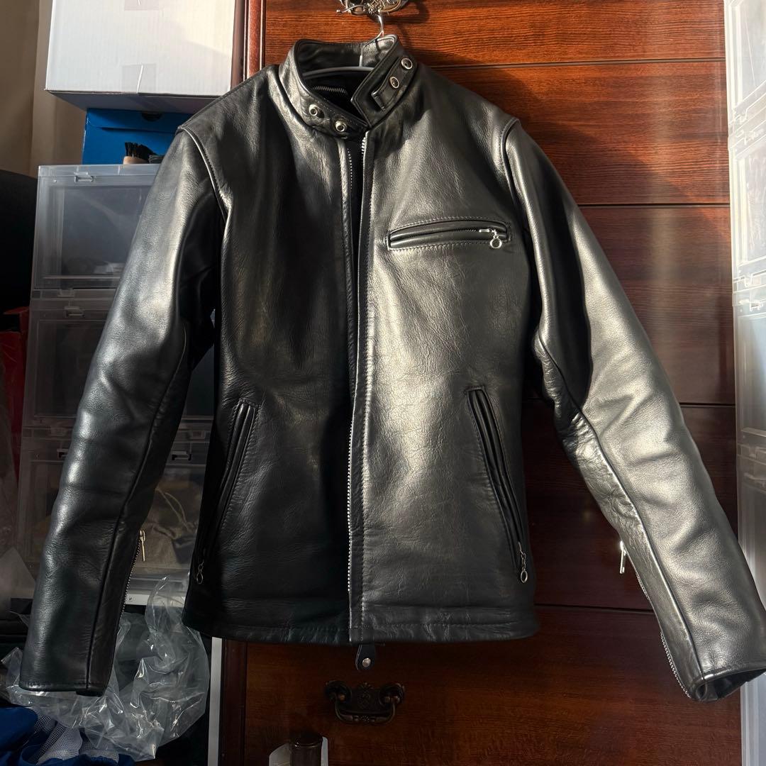 美品　人気 Schott　641 牛タグ　３４ ヘビーステアハイド　ライダース 楽天市場】牛革 ステアハイド Schott 641XX 60's641XX シングル