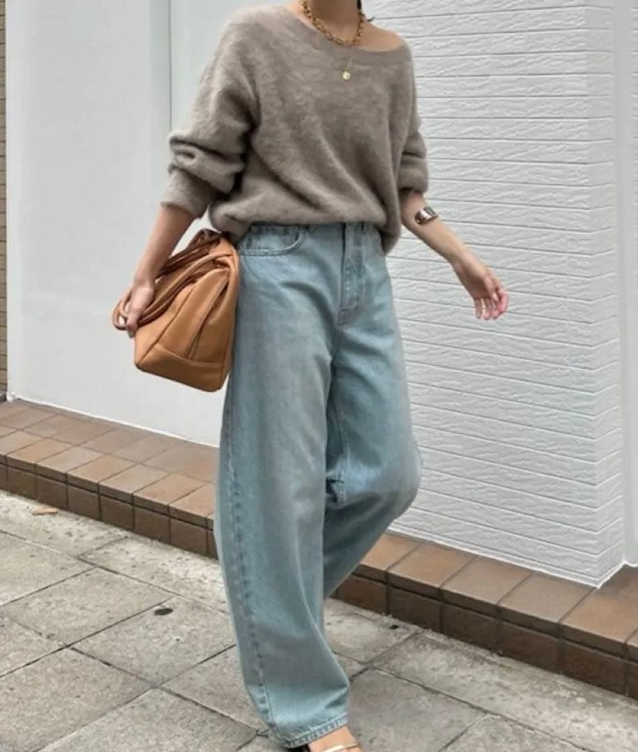 DouDou ファーカシミヤプルオーバー