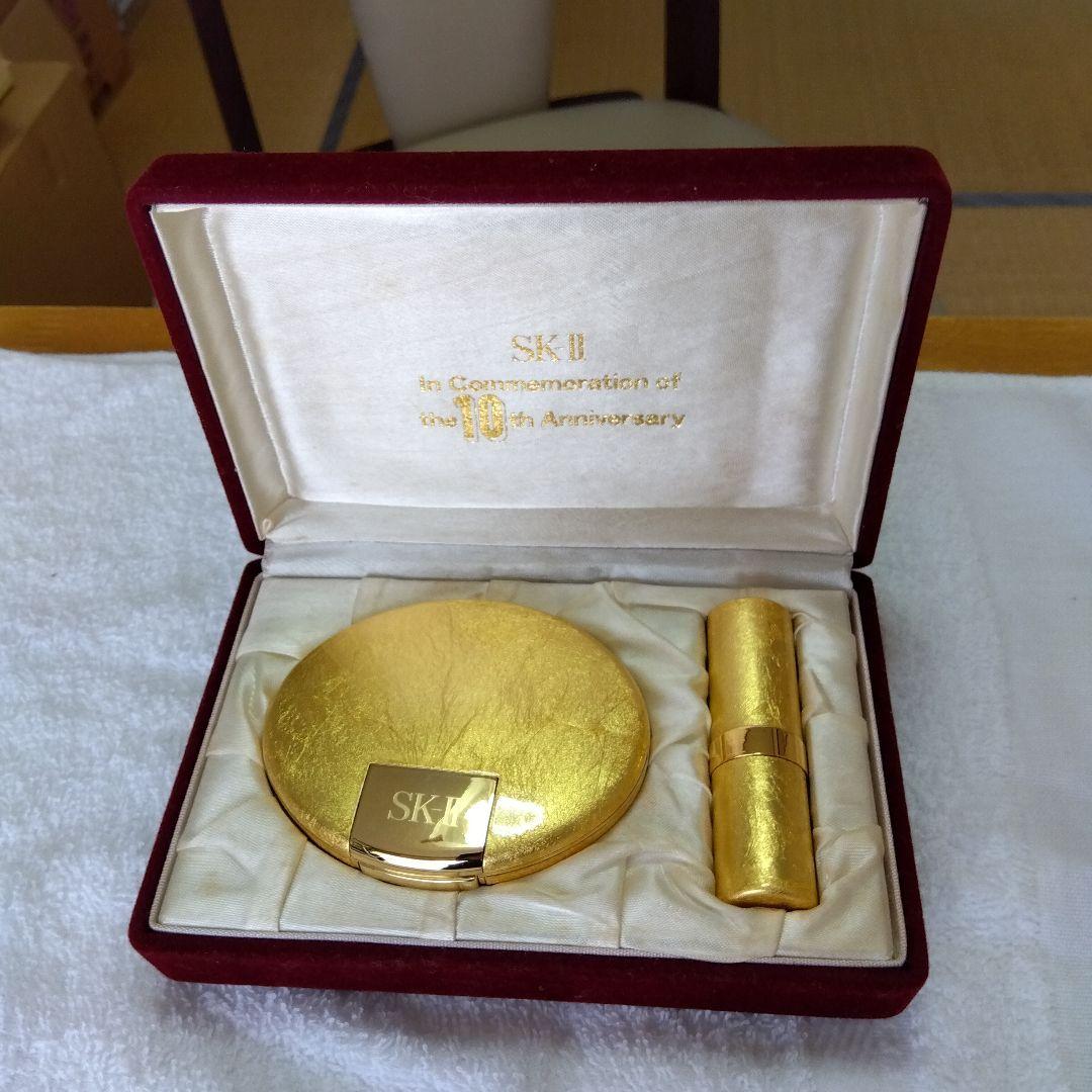 【限定希少1品】SK-2 10th 金箔プレストパウダー ＆リップスティック