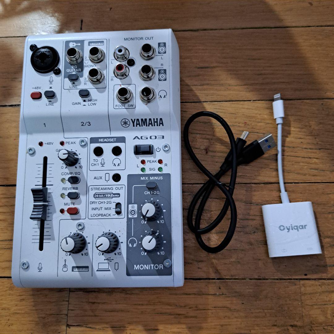 【最安値早い者勝ち】Yamaha AG03 MK2 /カメラアダプター付