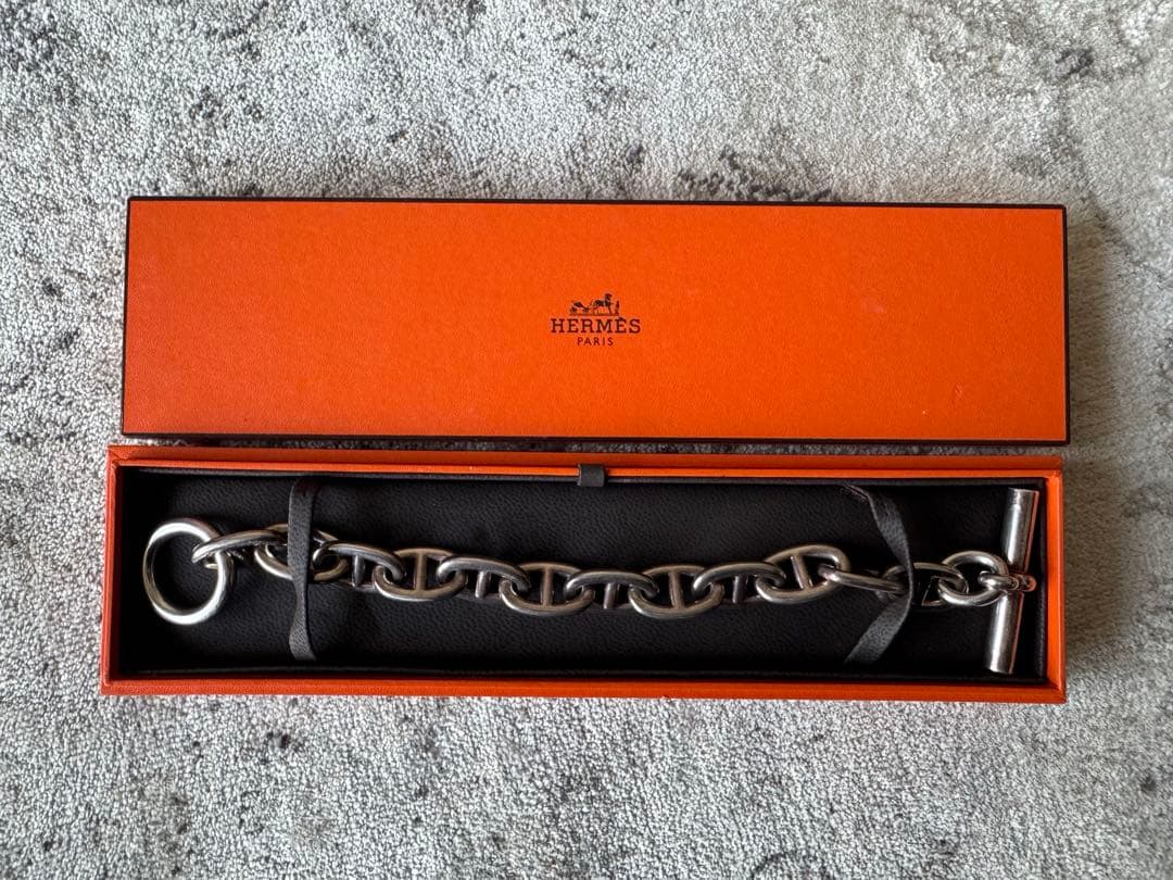 HERMES シェーヌダンクル　TGM 12コマ HERMES エルメス ブレスレット シェーヌダンクル TGM 12コマ シルバー