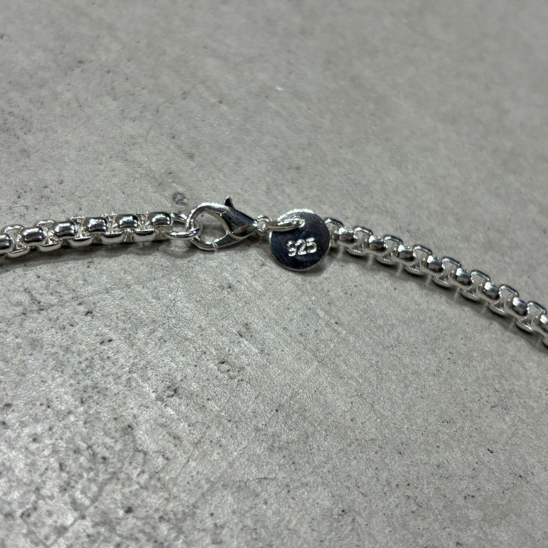 ヴィンテージ シルバー 925 シンプル ロープ ブレスレット チェーン