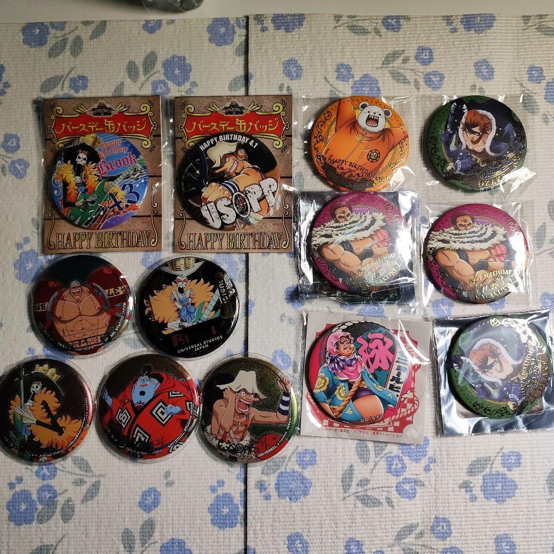 ワンピース USJ 缶バッジ バースデー缶バッジ まとめ売り - メルカリ
