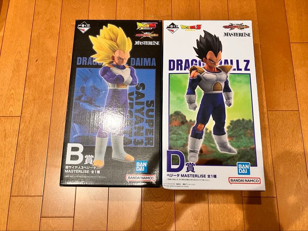 ドラゴンボール 1番くじベジータ VSオムニバス　D賞Ｂ賞ベジータセット 一番くじドラゴンボール VS オムニバス 超A賞 悟空＆ベジータ 箱のみ