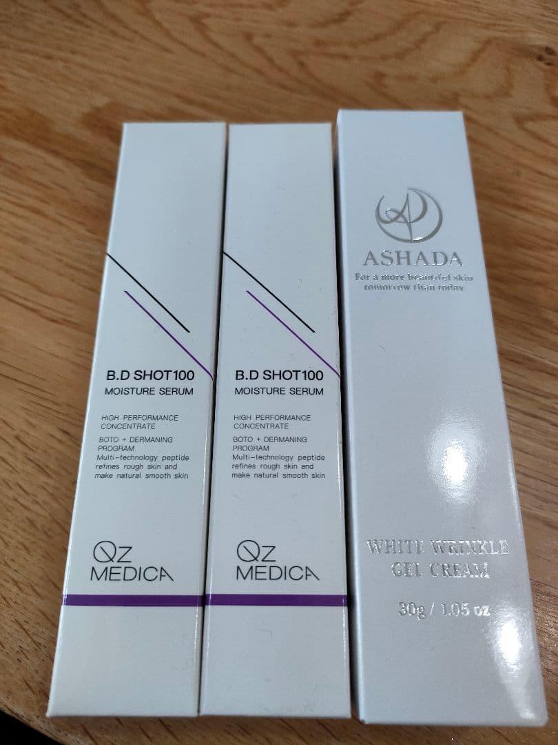 B.D SHOT100×2 ASHADAシミホワイトクリーム×1