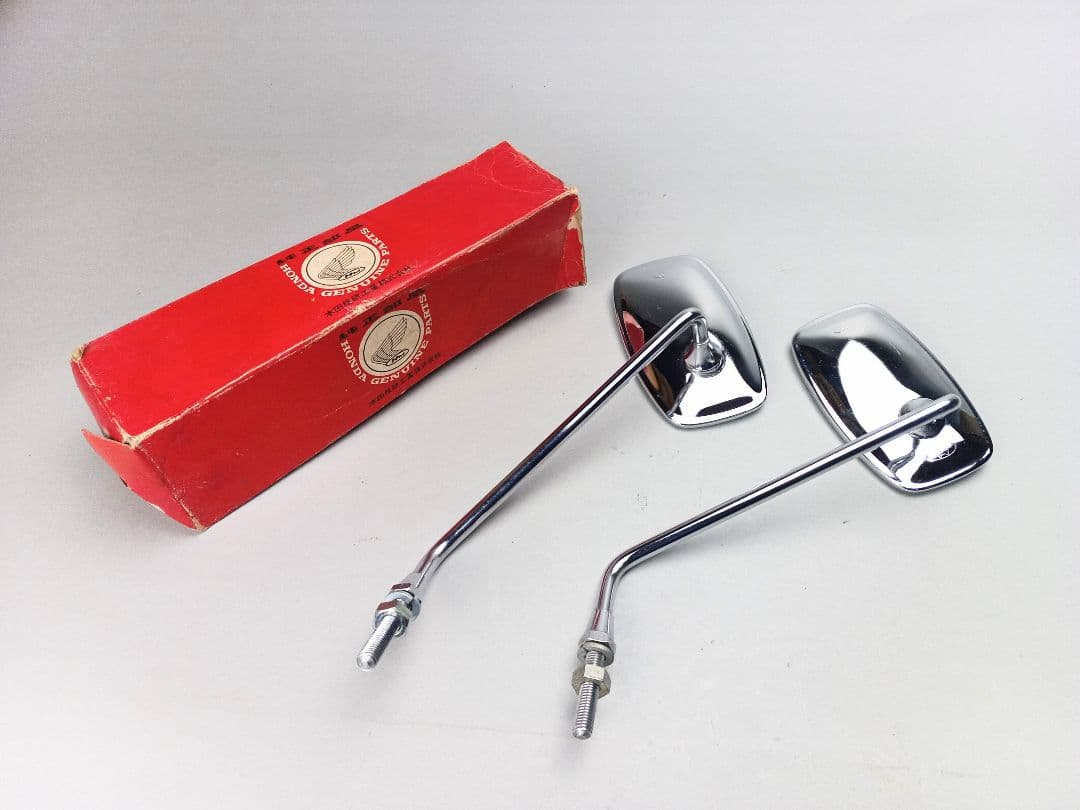 当時物 未使用 ホンダ カブ C100など アンティークミラー 左側 2個