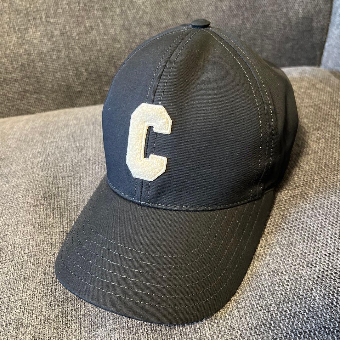 CELINE ブラック Cロゴ ベースボールキャップ