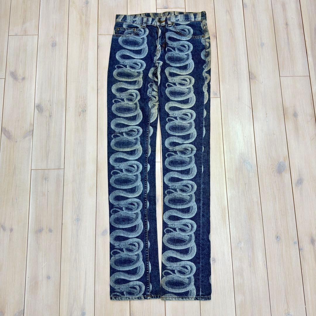 HYSTERIC GLAMOUR スネークパターン デニムパンツ S