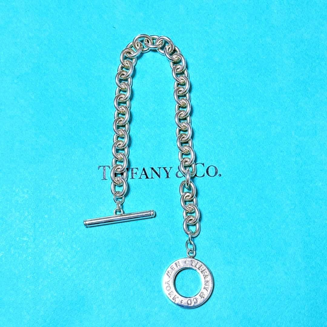 【美品】19.5cm ティファニー サークル トグル ブレスレット SV925