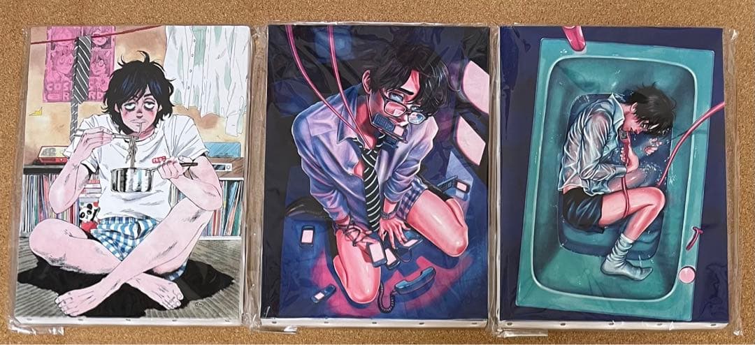 カネオヤサチコ さん キャンバスアート キャンバスボード 3点 セット