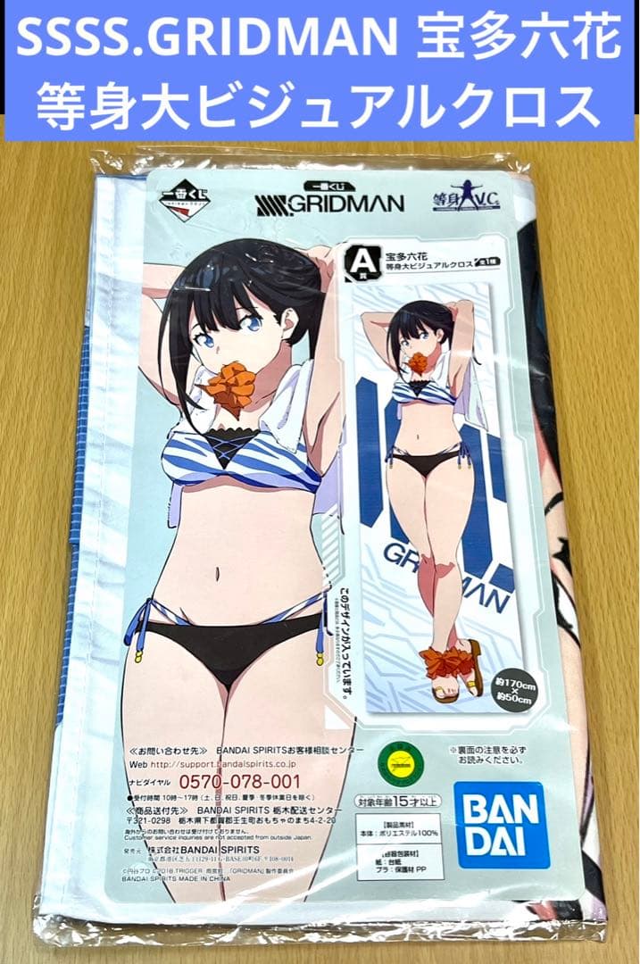 SSSS.GRIDMAN 宝多六花 等身大ビジュアルクロス