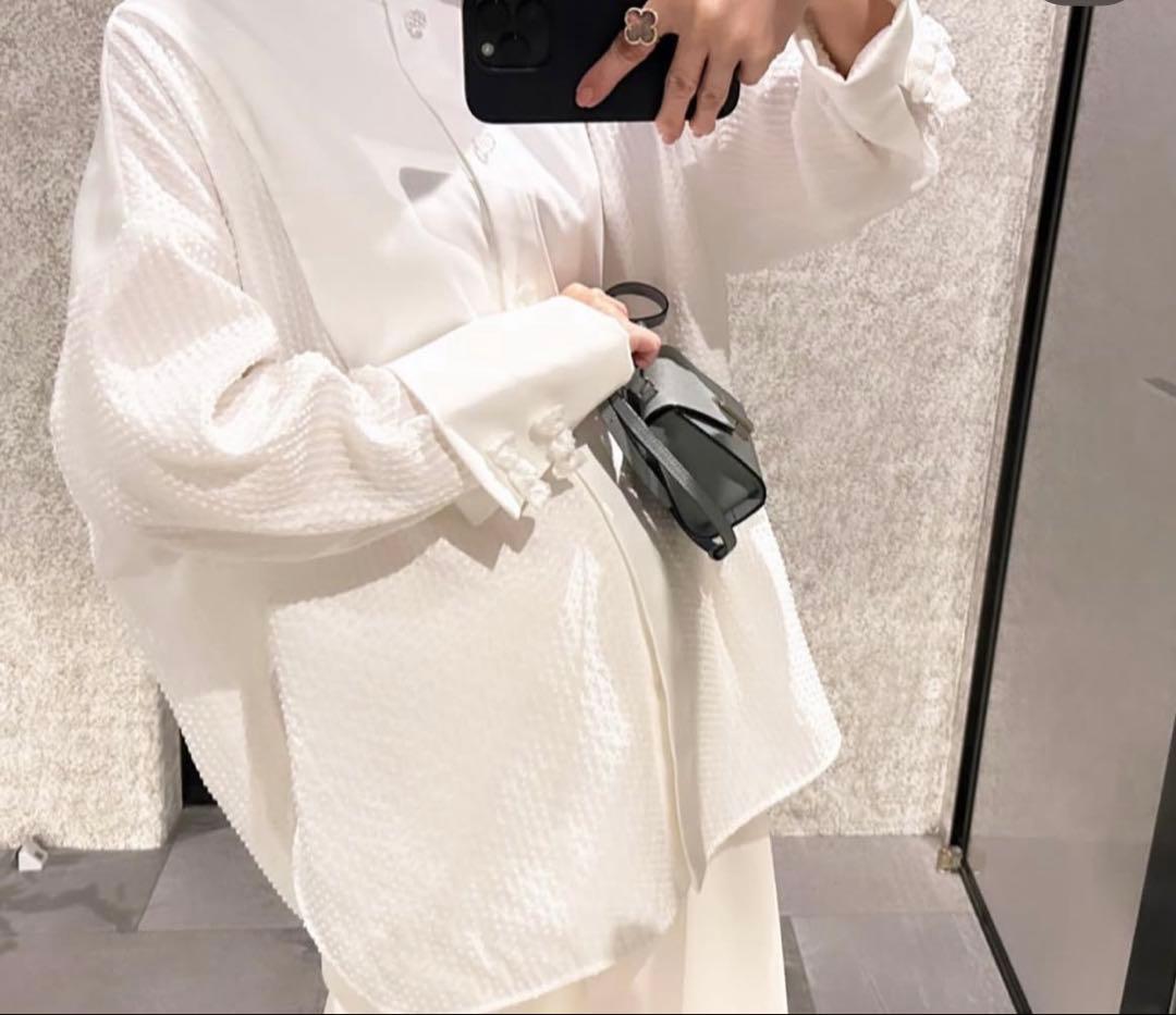 試着のみ】yori ヨリshirocon タキシードリボンブラウス - メルカリ