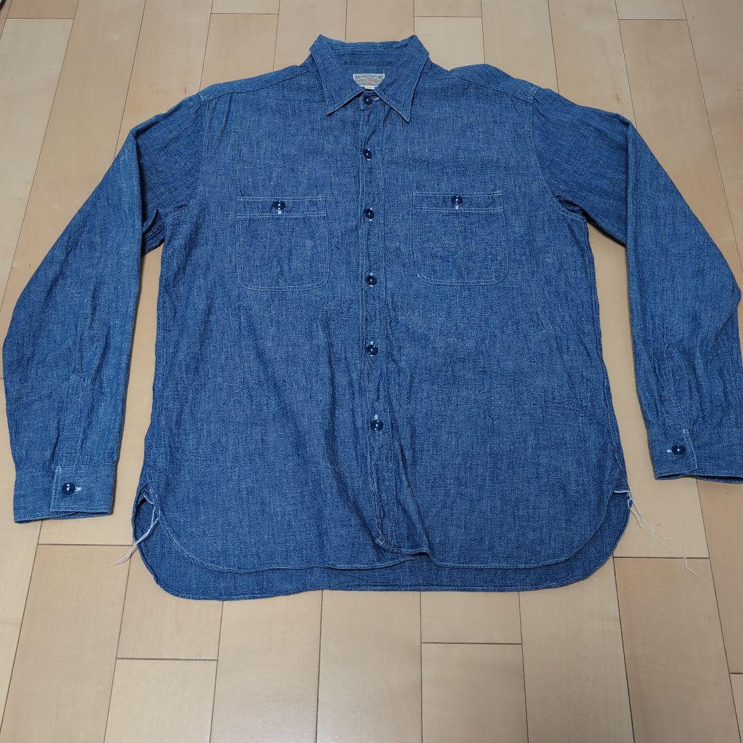 akatukiバズリクソンズ　シャンブレーシャツ やはりシャンブレーは良い。仕様や生地感違いで何枚も欲しいやつ